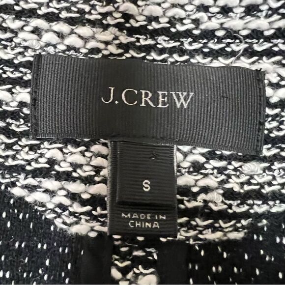 J Crew boucle black and white cardigan Size Sm - Picture 7 of 9